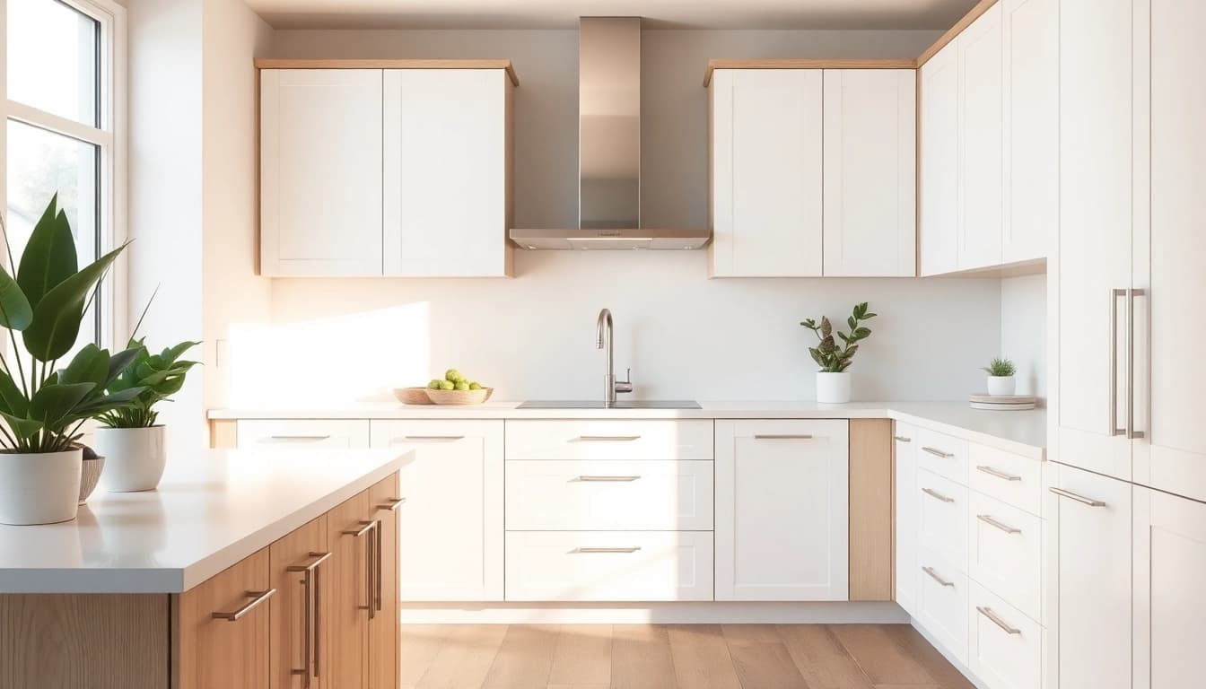 Transform your space with Cabinet Refacing Clearwater FL, showcasing beautifully refinished kitchen cabinets.