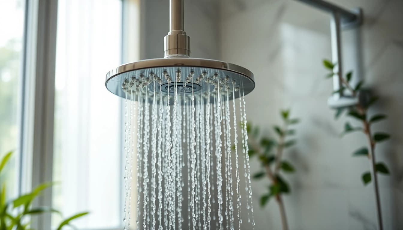 Enhance your space with elegant showers shining in a modern bathroom.