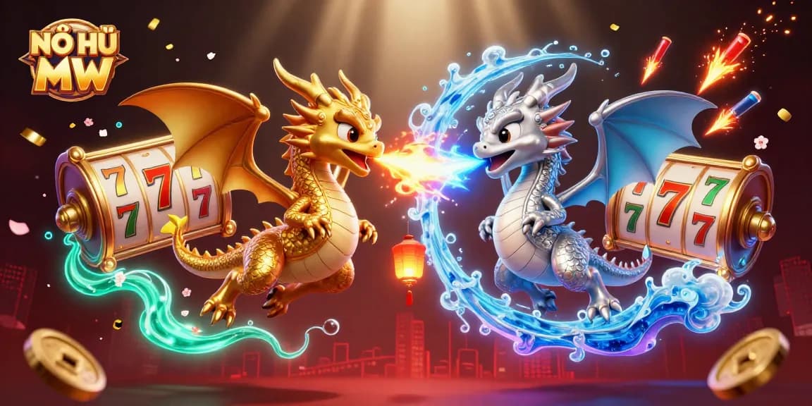 Experience thrilling wins with NỔ HŨ MW slot games featuring dynamic dragons and vibrant casino elements.