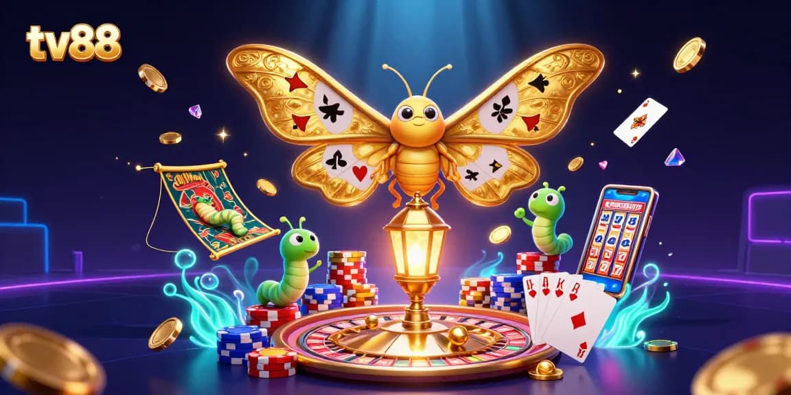Engage with thrilling slots at tv88 featuring lively casino elements and rich golden visuals.