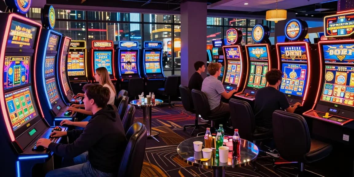 Exciting gaming atmosphere at non-UK casinos featuring diverse players enjoying high-tech games at https://tootingpharmacypractice.co.uk.