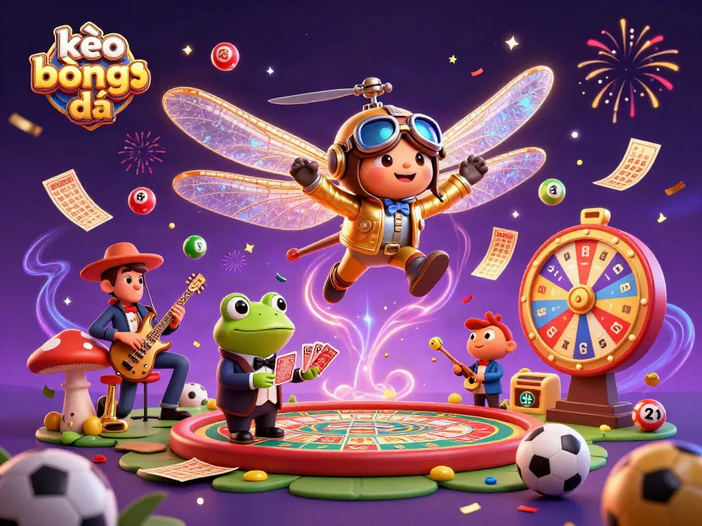 Experience thrilling kèo bóng đá betting action with dynamic characters in an exciting casino scene.