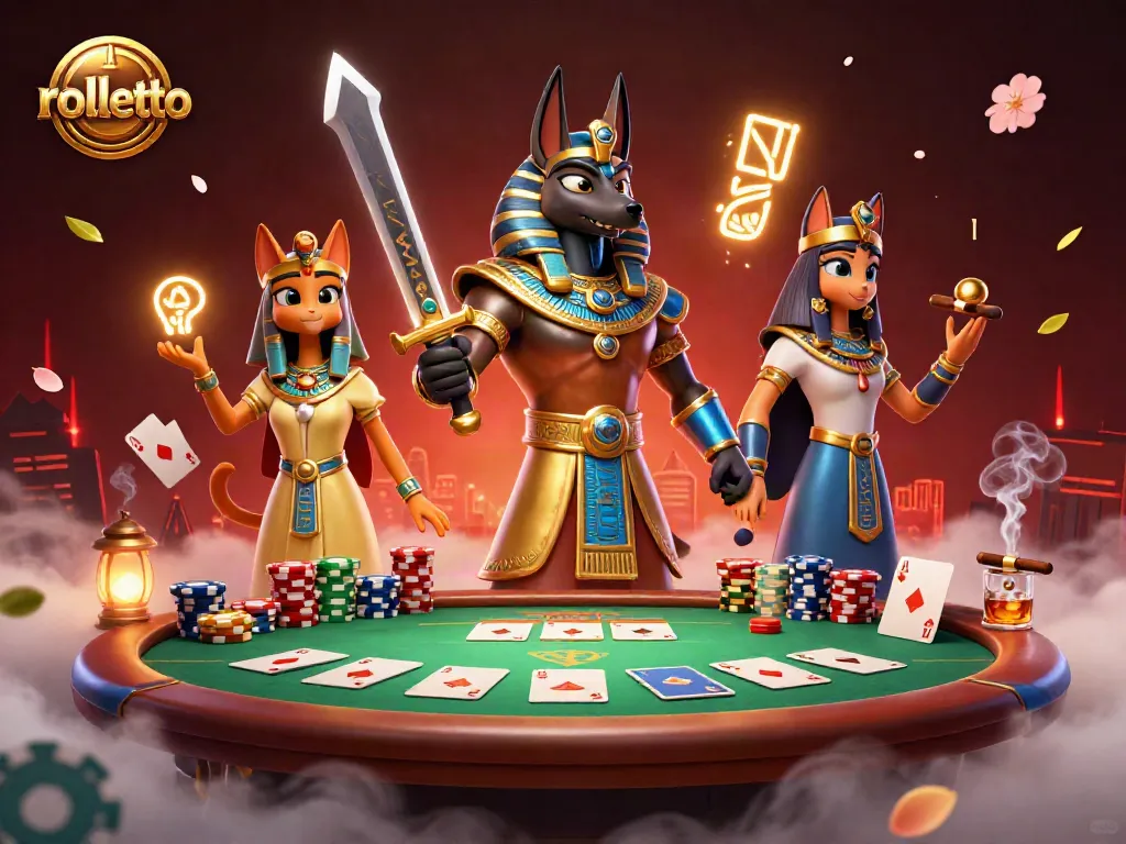 Experience the thrilling gameplay at Rolletto Casino with poker and chip battles!