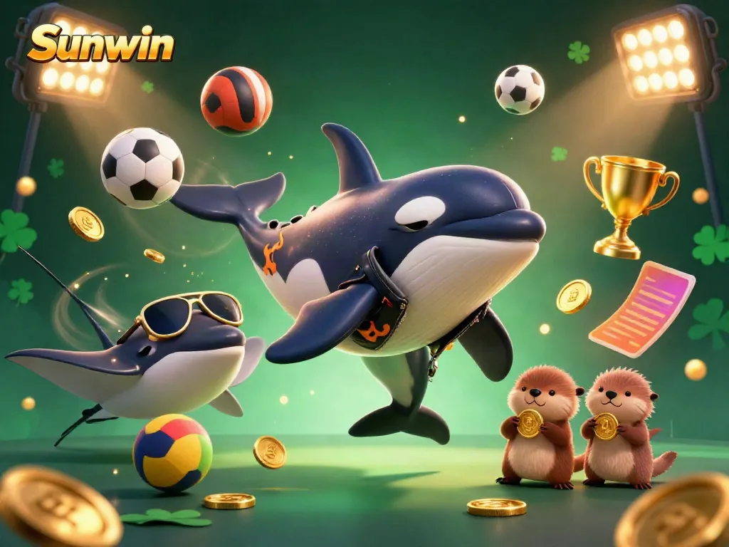 Engage with the vibrant world of Sunwin in this captivating gambling-themed illustration