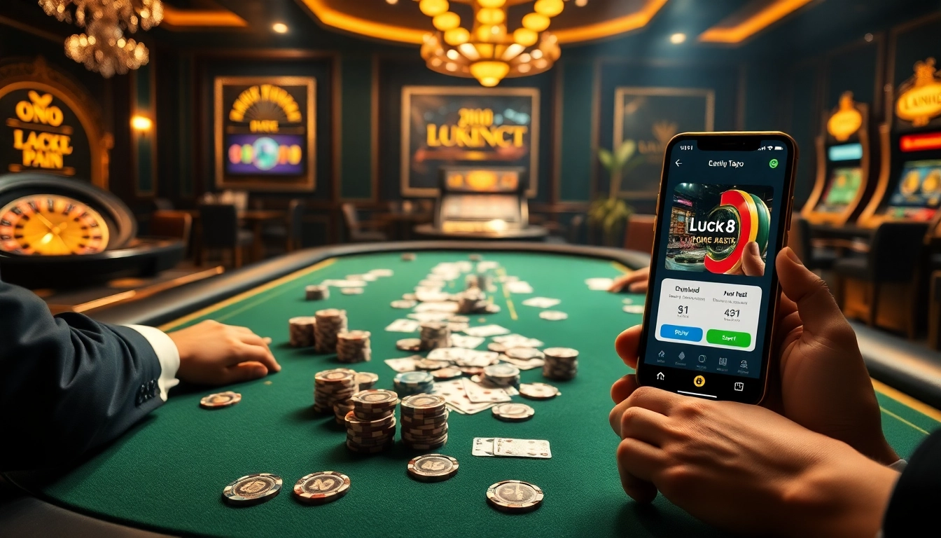 Experience the thrill of gambling at a luxurious casino while tải LUCK8 app for seamless gameplay.