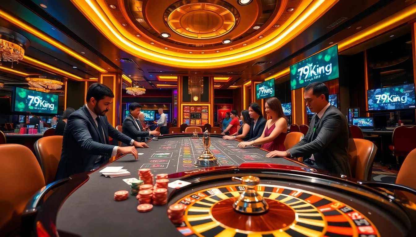 Experience the thrill of 79King with vibrant casino tables and engaging gameplay.