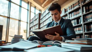 Hire someone to take LSAT for you with dedicated study session in bright library setting.