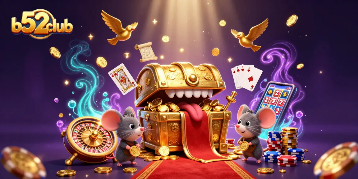 Win exciting riches at b52club with vibrant themed casino game action and colorful animated characters.