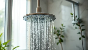 Enhance your space with elegant showers shining in a modern bathroom.