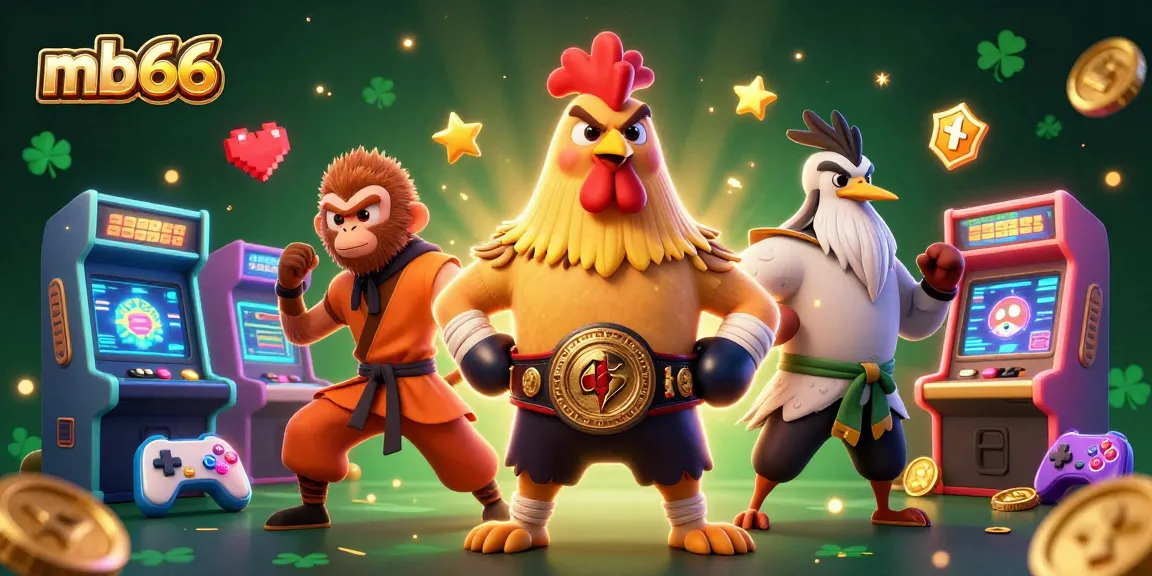 Experience thrilling mb66 casino action with unique characters, vibrant elements, and gaming excitement.