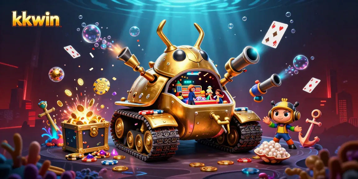 Engage with kkwin’s thrilling gaming experience featuring a gold beetle tank casino bursting with action.