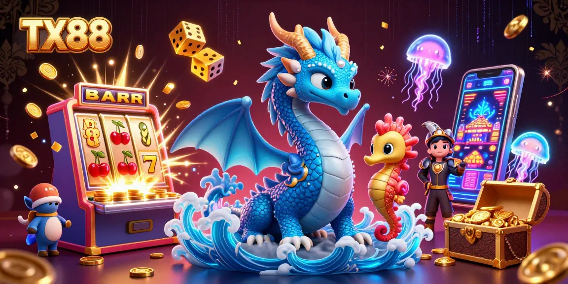 Experience thrilling gameplay with TX88 on vibrant slot machines and enchanting casino elements.