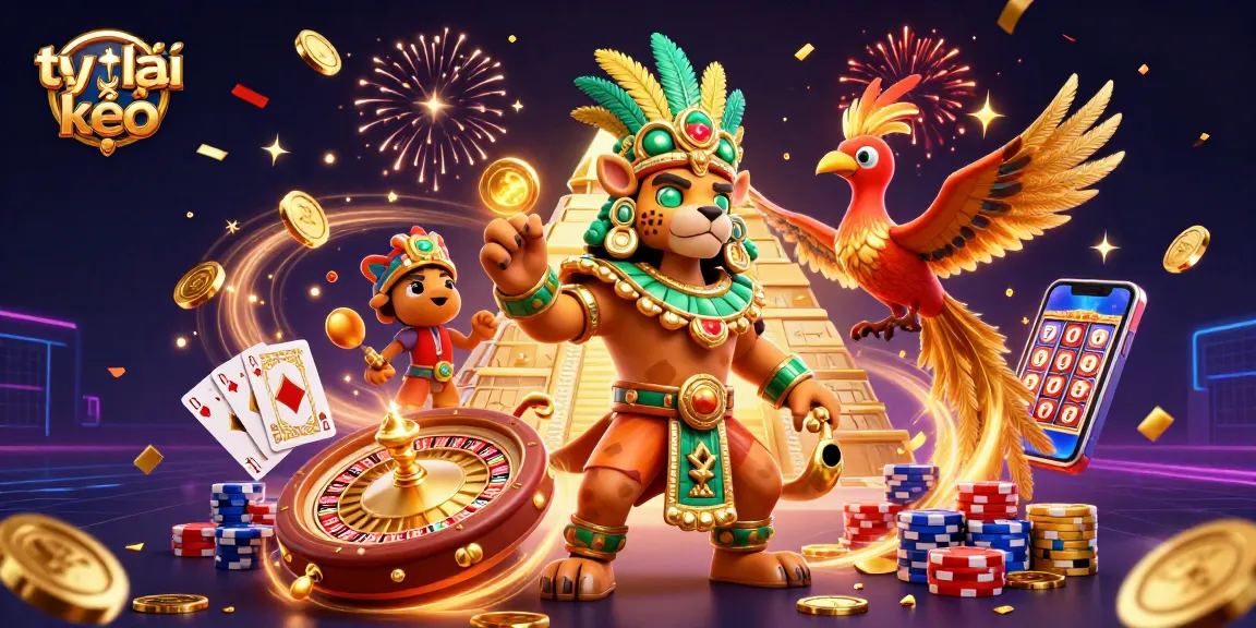 Engage in thrilling tỷ lệ kèo betting action with a vibrant 3D casino scene.