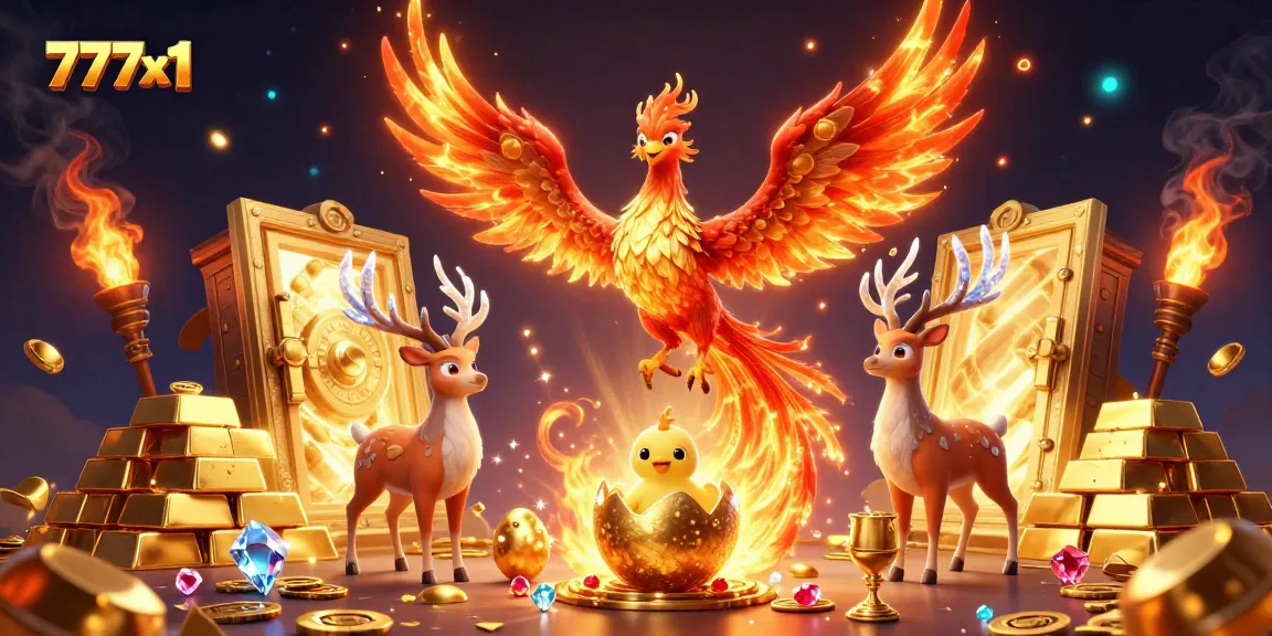 Engage with 777x1 and discover the thrilling world of top-tier online gambling through an exciting 3D casino illustration.