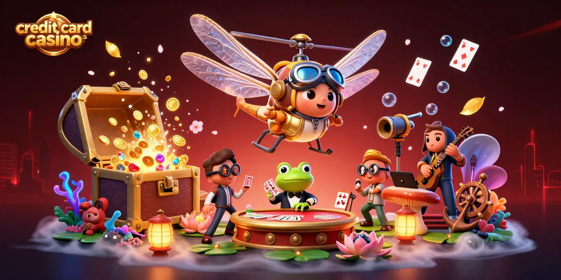 Experience thrilling gameplay at a vibrant credit card casino with engaging characters and exciting elements.