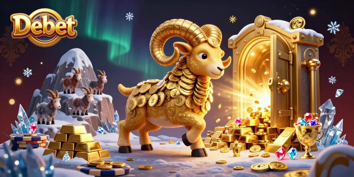 Experience thrilling action with Debet as golden ram and mountain goats celebrate a big win!